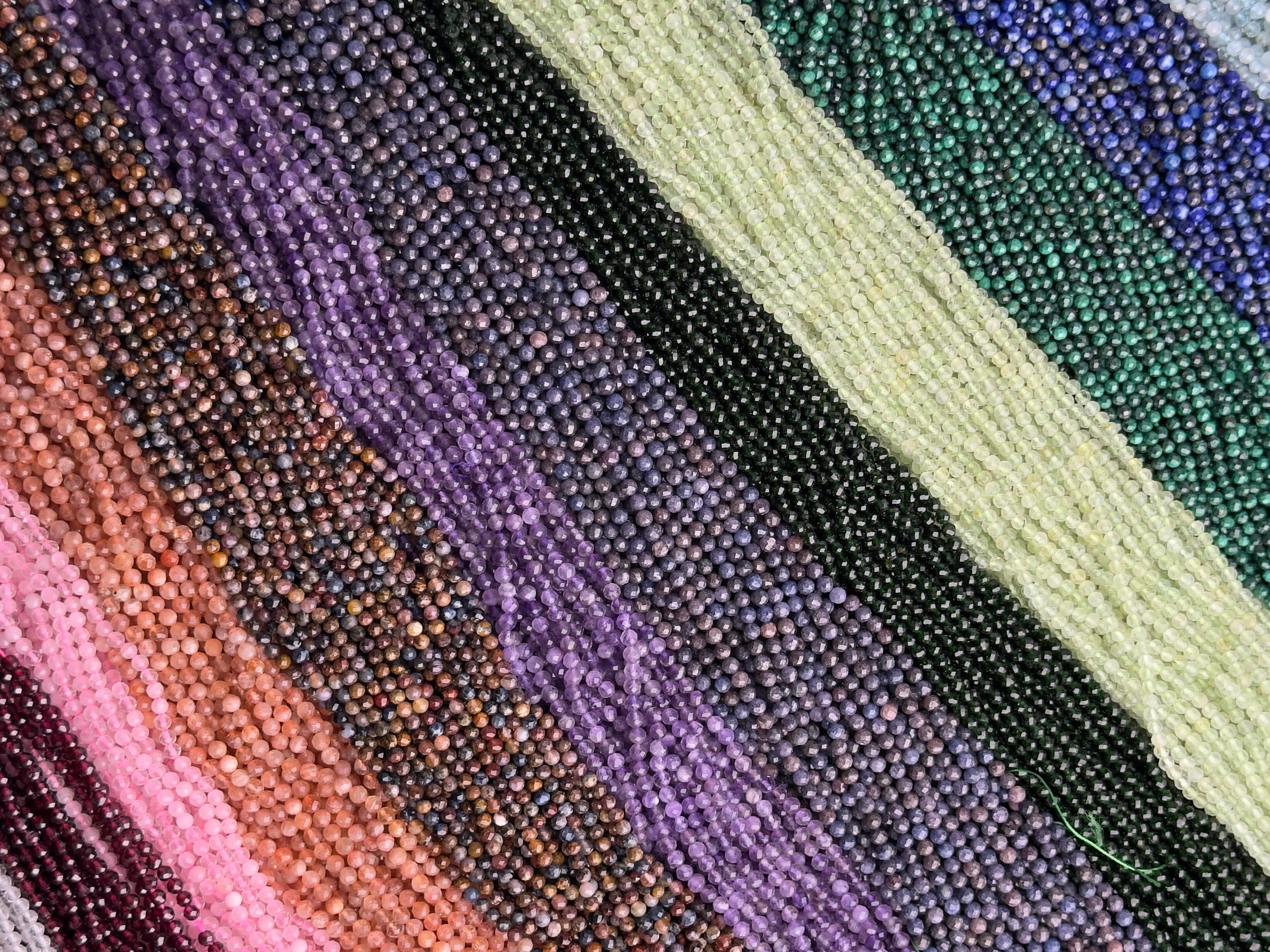 Perlin Diaspro Viola - Perline Pietre Semipreziose 8 Mm - 45 Pezzi Per Gioielli Fai Da Te