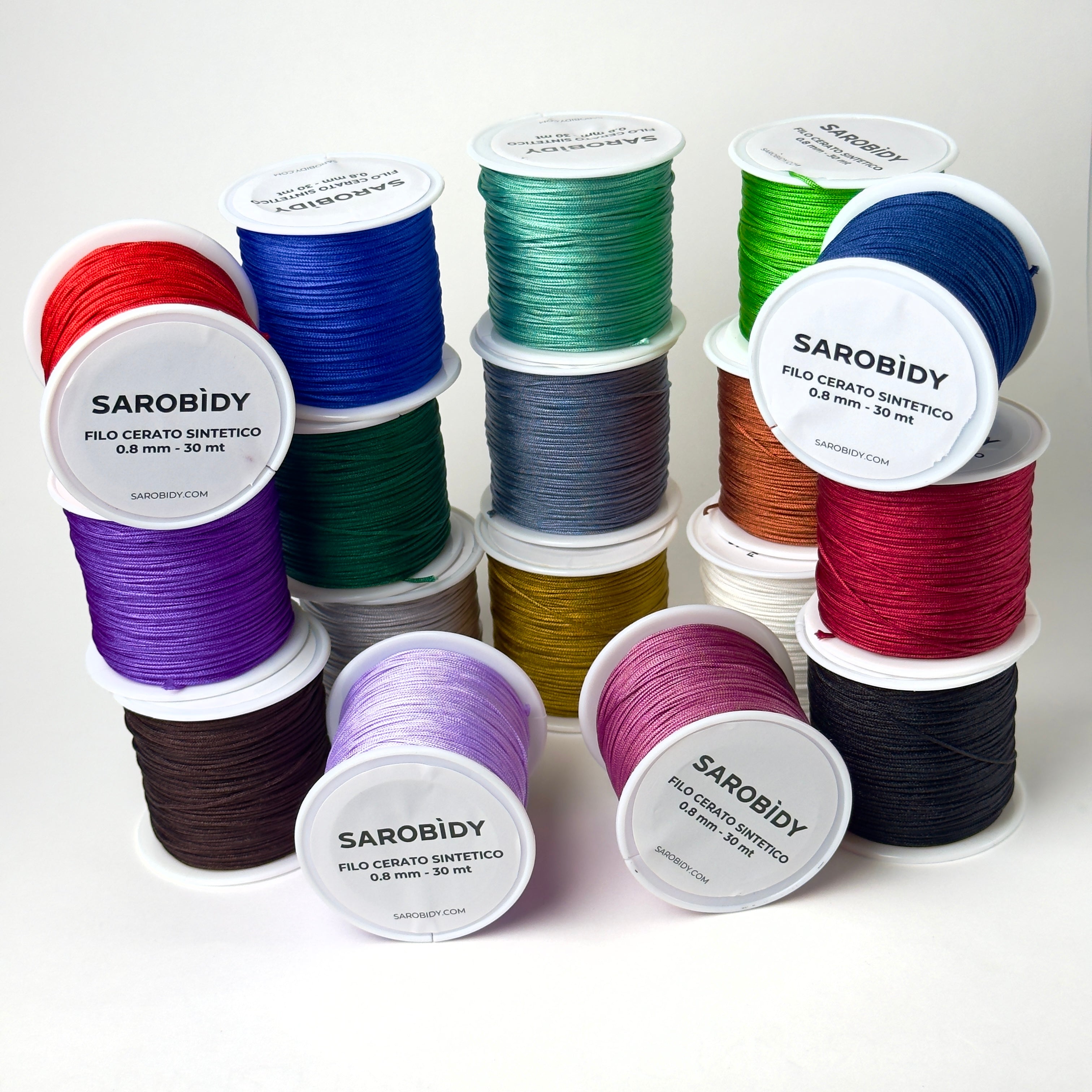 Filo Piatto Poliestere Cerato Slam Cord Per Micro Macramè 0,6 Mm - Rosso X100m - Perles & Co - Foto 9