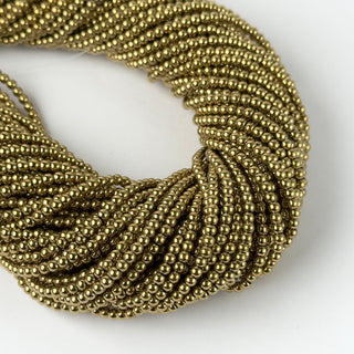 Ematite Oro Tondo 3mm