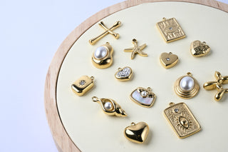 Ciondoli in Acciaio Oro 14k