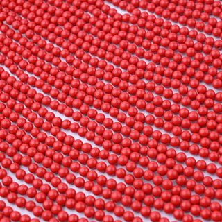 Perline Corallo Rosso Bambù Tondo 3mm