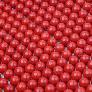 Perline Corallo Rosso Bambù Tondo 8mm