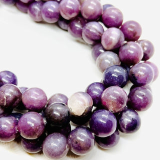 filo di agata sfera 12 mm colore viola scuro anticato - Perle Pietre Dure per Bigiotteria e Gioielli