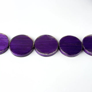 Perle in Resina Tondo Viola - 40 mm - Perle per Bigiotteria e Gioielli fai da te