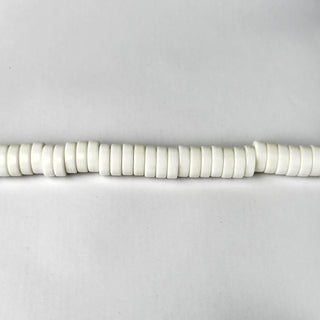 Perle in Resina Heishi Bianco - 15 x 5 mm - Perle per Bigiotteria e Gioielli fai da te