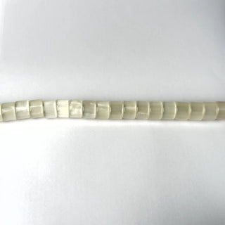 Perle in Resina Cilindro Bianco - 12 x 9 mm - Perle per Bigiotteria e Gioielli fai da te