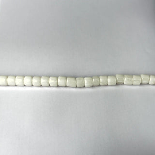 Perle in Resina Cilindro Bianco - 10 x 8 mm - Perle per Bigiotteria e Gioielli fai da te