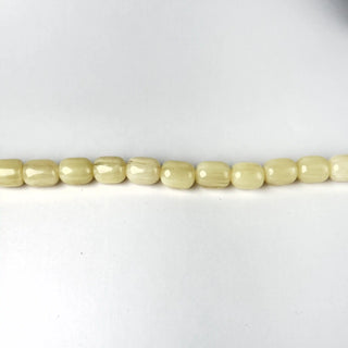 Perle in Resina Cilindro Bianco - 15 x 12 mm - Perle per Bigiotteria e Gioielli fai da te