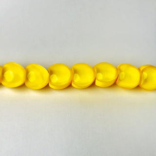 Perle in Resina Cuore Giallo - 23 mm - Perle per Bigiotteria e Gioielli fai da te