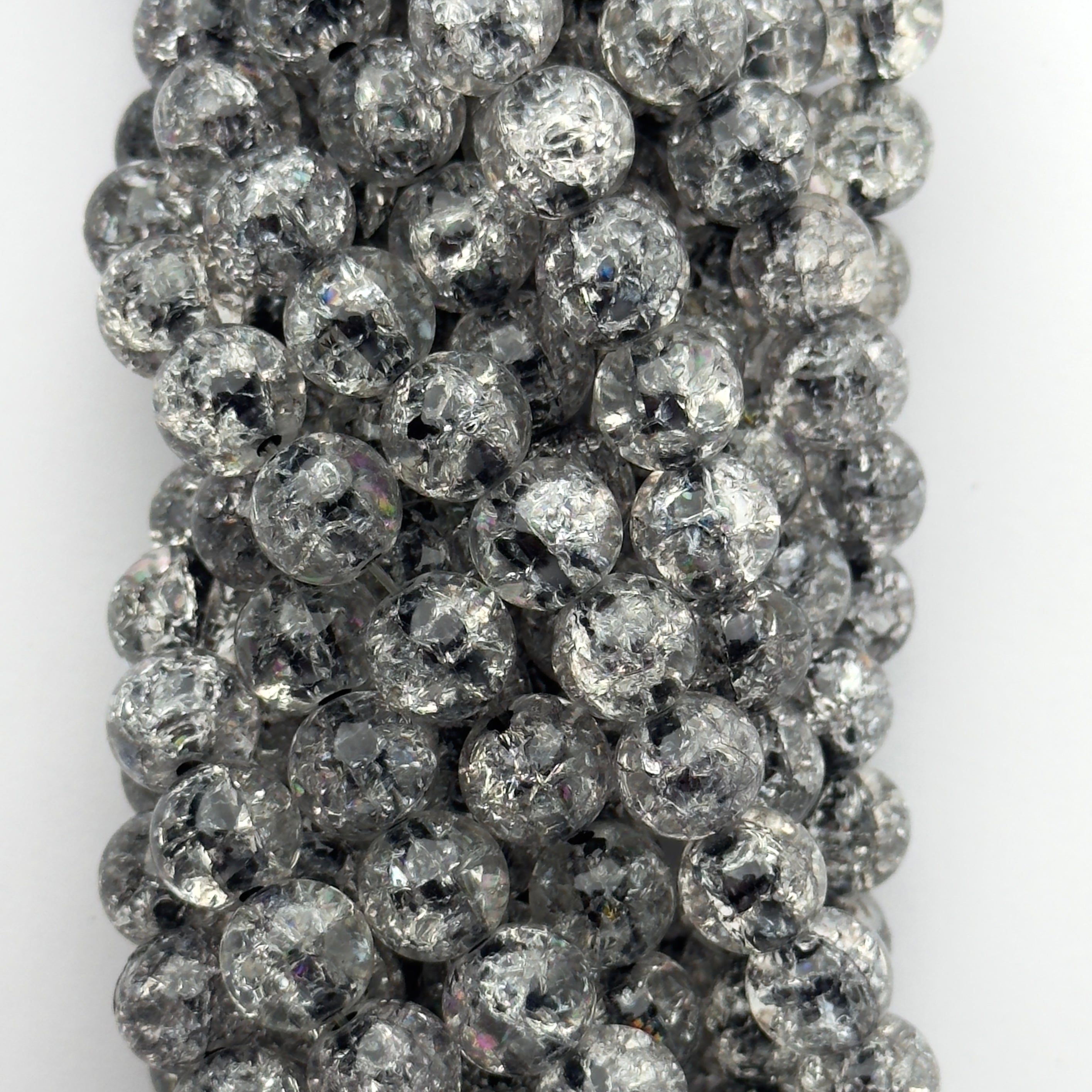 Perle Viola Crackle 8 Mm - Materiali - Bigiotteria - Di Mila Bijoux - Foto 2