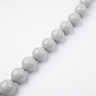 Perle in Resina Tonde 17mm Grigio - Filo da 25 cm | Sarobidy
