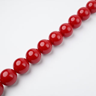 Perle in Resina Tonde 20mm Rosso Scuro - Filo da 25 cm | Sarobidy