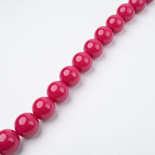 Perle in Resina Tonde 17mm Fucsia - Filo da 25 cm | Sarobidy