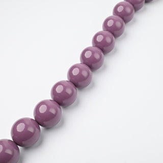 Perle in Resina Tonde 20mm Malva - Filo da 25 cm | Sarobidy