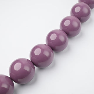 Perle in Resina Tonde 30mm Malva - Filo da 25 cm | Sarobidy