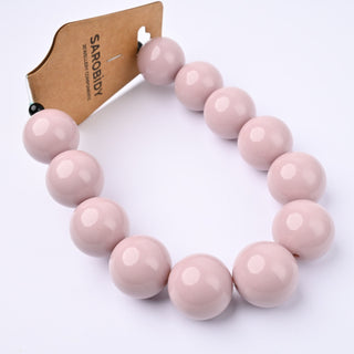 Perle in Resina Tonde 20mm Lilla - Filo da 25 cm | Sarobidy