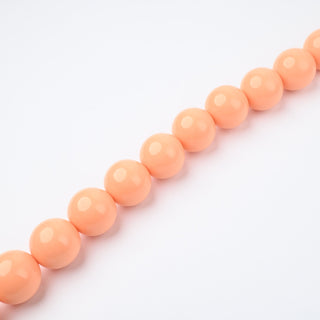 Perle in Resina Tonde 17mm Salmone - Filo da 25 cm | Sarobidy
