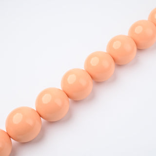 Perle in Resina Tonde 25mm Salmone - Filo da 25 cm | Sarobidy