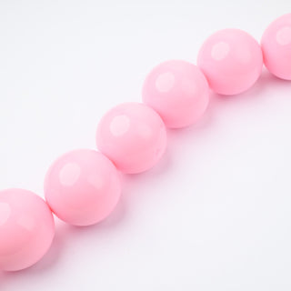 Perle in Resina Tonde 30mm Rosa - Filo da 25 cm | Sarobidy