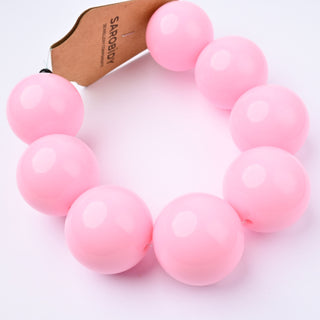 Perle in Resina Tonde 30mm Rosa - Filo da 25 cm | Sarobidy