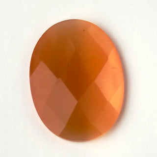 Cabochon Occhi di Gatto Ovale Arancione 40x30mm per bigiotteria e gioielli fai da te