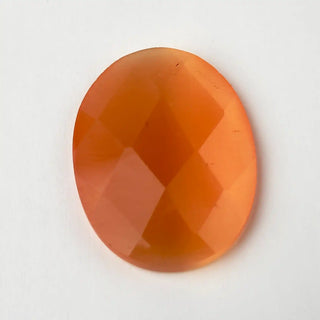 Cabochon Occhi di Gatto Ovale Arancione 40x30mm per bigiotteria e gioielli fai da te