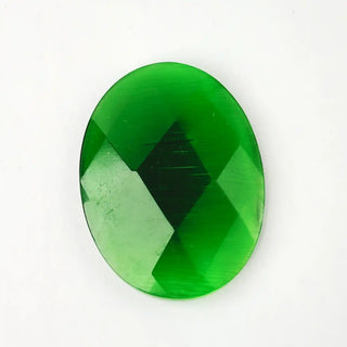 Cabochon Occhi di Gatto Ovale Verde 40x30mm per bigiotteria e gioielli fai da te