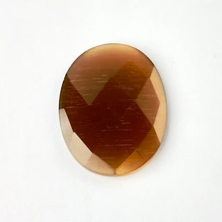 Cabochon Occhi di Gatto Ovale Marrone 40x30mm per bigiotteria e gioielli fai da te