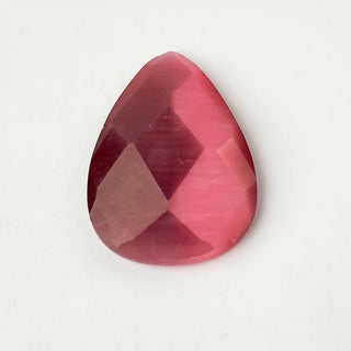 Cabochon Occhi di Gatto Goccia Fucsia 48x25mm per bigiotteria e gioielli fai da te