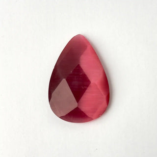 Cabochon Occhi di Gatto Goccia Fucsia 48x25mm per bigiotteria e gioielli fai da te