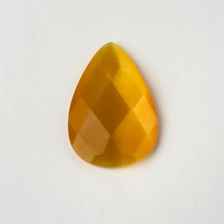 Cabochon Occhi di Gatto Goccia Giallo 48x25mm per bigiotteria e gioielli fai da te