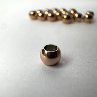 Distanziatore in Acciaio Oro Rosa 3,5mm (Foro 2mm) - 20 pz - Minuteria per Bigiotteria e Gioielli fai da te