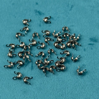 Coprinodo Verticale in Acciaio con Due Anellini 6x3mm - 26 pz - Minuteria per Bigiotteria e Gioielli fai da te