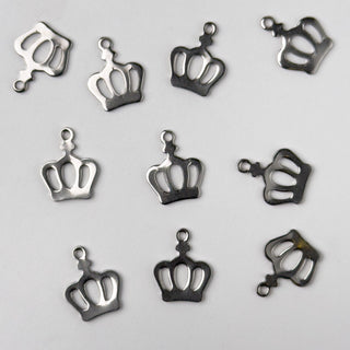 Charm in Acciaio Corona 14mm - 10 pz