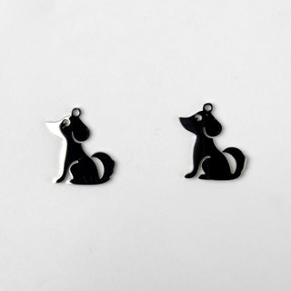 Charm in Acciaio Cane 18mm - 2 pz