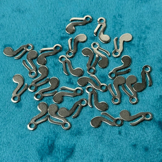 Charm in Acciaio Scarpa con Tacco 14x10mm - 10 pz - Minuteria per Bigiotteria e Gioielli fai da te