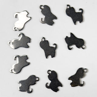 Charm in Acciaio Gattino 15mm - 10 pz