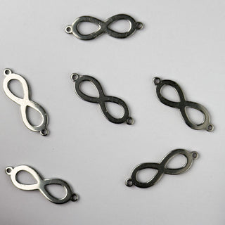 Charm in Acciaio Simbolo Infinito 22mm - 6 pz