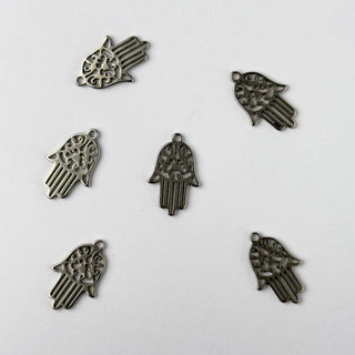 Charm in Acciaio Mano di Fatima 15mm - 6 pz