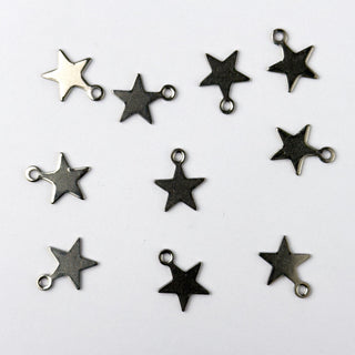 Charm in Acciaio Stella 11mm - 10 pz