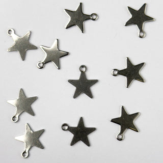 Charm in Acciaio Stella 14mm - 10 pz