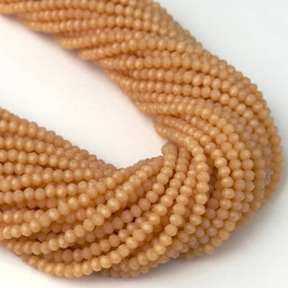 Cristalli Rondella Rosa Pesca 3x2mm - Filo da 40 cm | Sarobidy