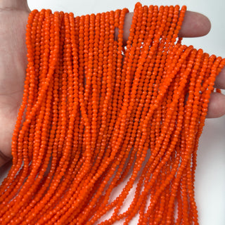 Cristalli Rondella Arancione 3mm - Filo da 40 cm | Sarobidy