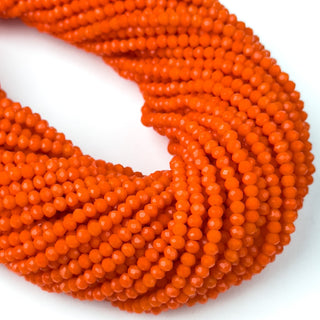 Cristalli Rondella Arancione 3mm - Filo da 40 cm | Sarobidy