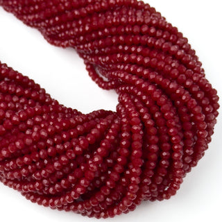 Cristalli Rondella Bordeaux 3mm - Filo da 40 cm | Sarobidy