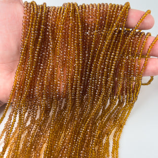 Cristalli Rondella Topazio Trasparente 3mm - Filo da 40 cm | Sarobidy