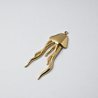 Ciondolo in Acciaio Placcato Oro 14k - Medusa 33x11mm