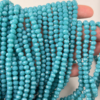 Cristalli Rondella Turchese 6mm - Filo da 40 cm | Sarobidy