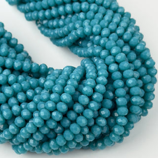 Cristalli Rondella Turchese 6mm - Filo da 40 cm | Sarobidy