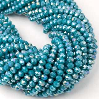 Cristalli Rondella Turchese Aurora Boreale 6mm - Filo da 40 cm | Sarobidy